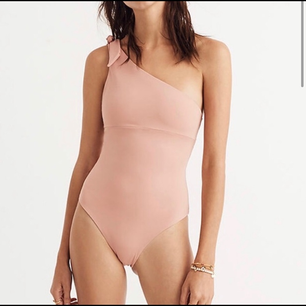 Tavik Kenton x Madewell Pink Asymmetrical Swimsuit - Small